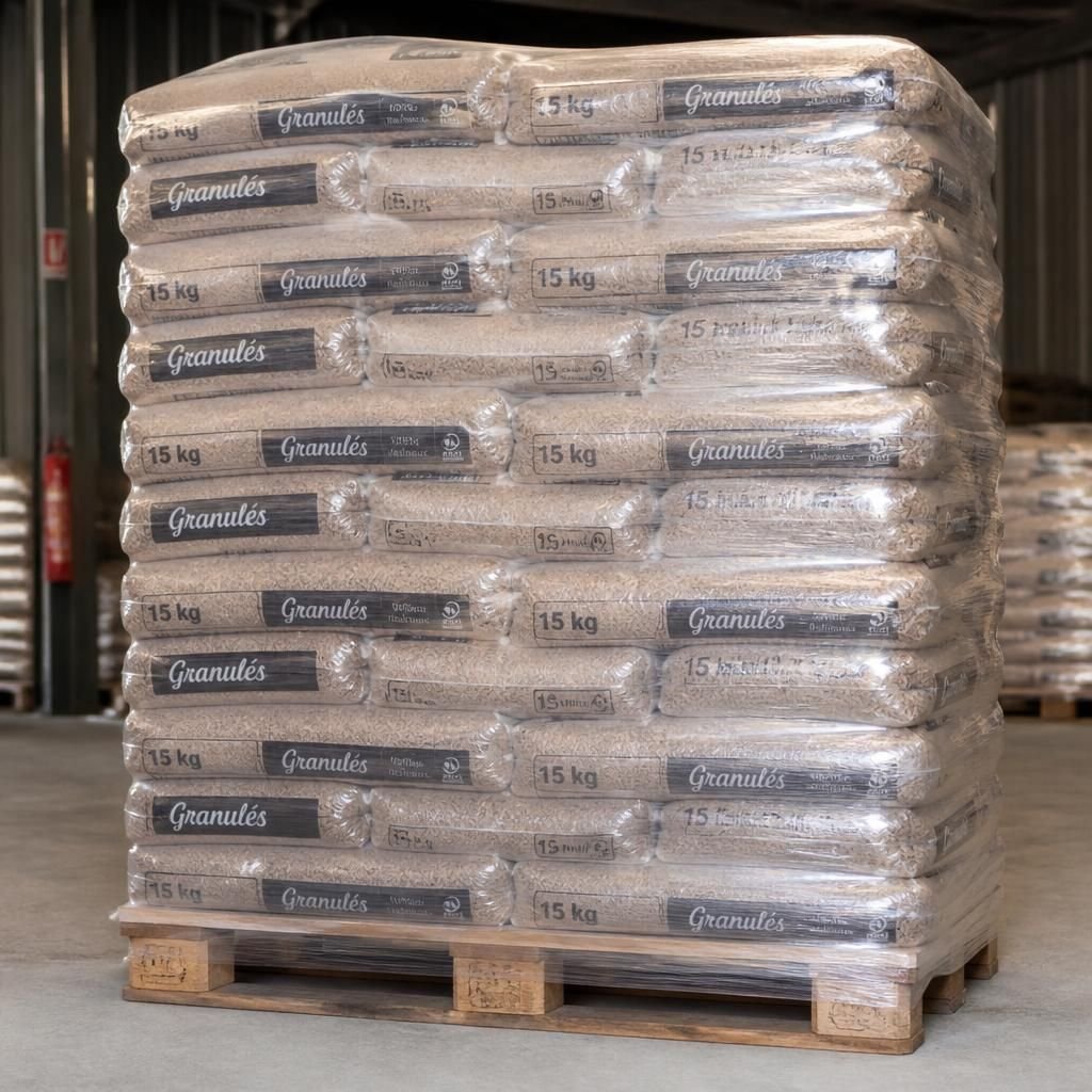 Palette 66 sacs de 15 kg